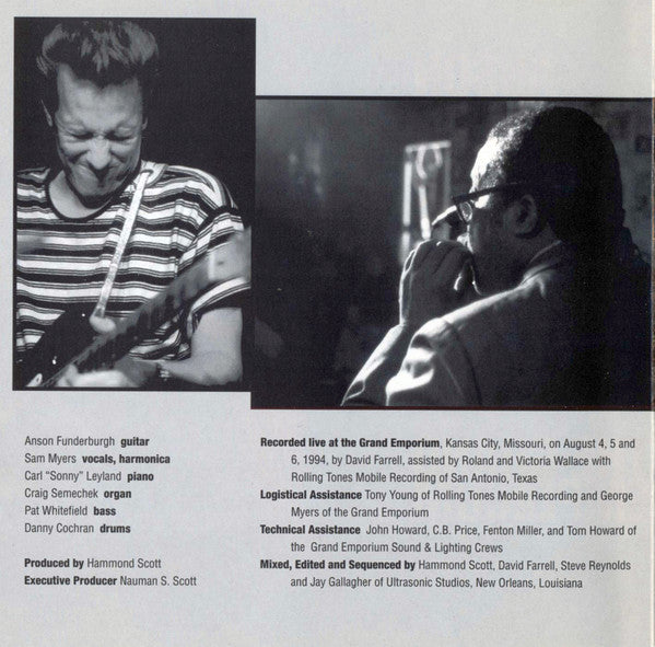 Anson Funderburgh And The Rockets* Featuring Sam Myers : Live At The Grand Emporium (CD, Album)