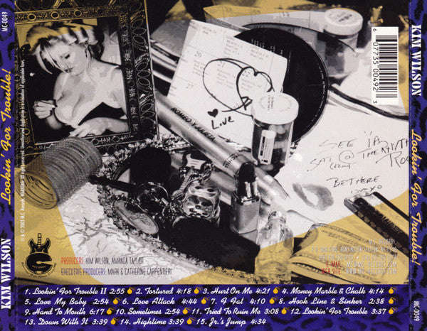 Kim Wilson : Lookin' For Trouble! (CD, Album)