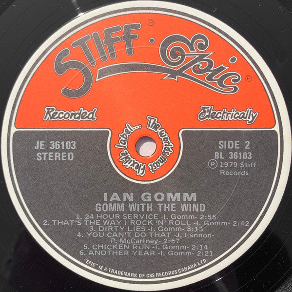 Ian Gomm : Gomm With The Wind (LP, Album)