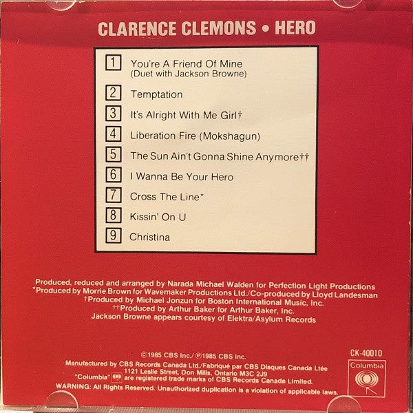 Clarence Clemons : Hero (CD, Album)