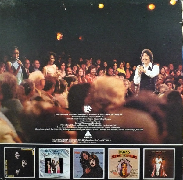 Tony Orlando & Dawn : Greatest Hits (LP, Comp, Club)
