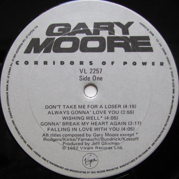 Gary Moore : Corridors Of Power (LP, Album)