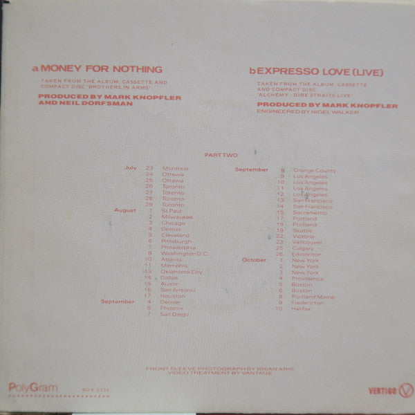 Dire Straits : Money For Nothing (7", Single)