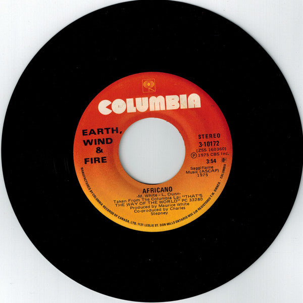 Earth, Wind & Fire : That's The Way Of The World / Africano (7", Single)