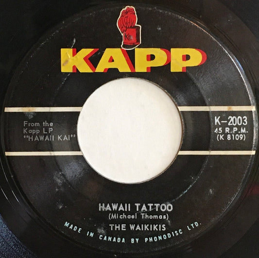 The Waikiki's : Hawaii Tattoo (7", Single)