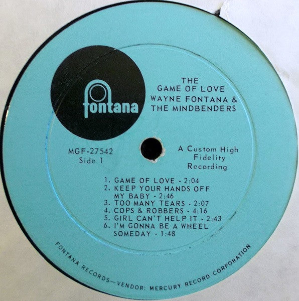 Wayne Fontana & The Mindbenders : The Game Of Love (LP, Album, Mono, Ric)