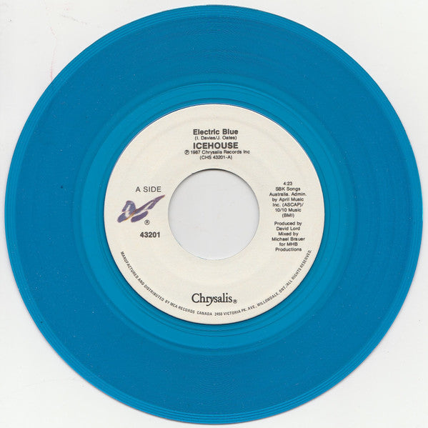 Icehouse : Electric Blue (7", Single, S/Edition, Blu)