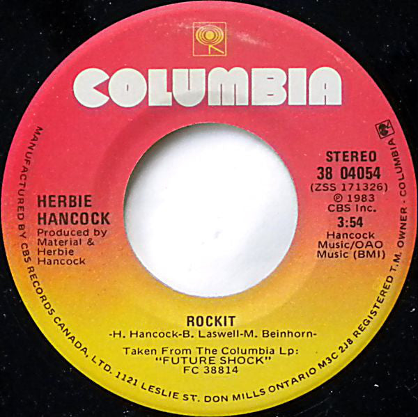 Herbie Hancock : Rockit (7", Single)