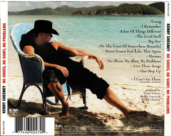 Kenny Chesney : No Shoes, No Shirt, No Problems (HDCD, Album, Club)