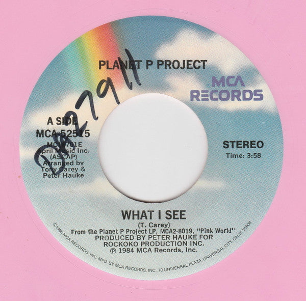 Planet P Project : What I See (7", Pin)