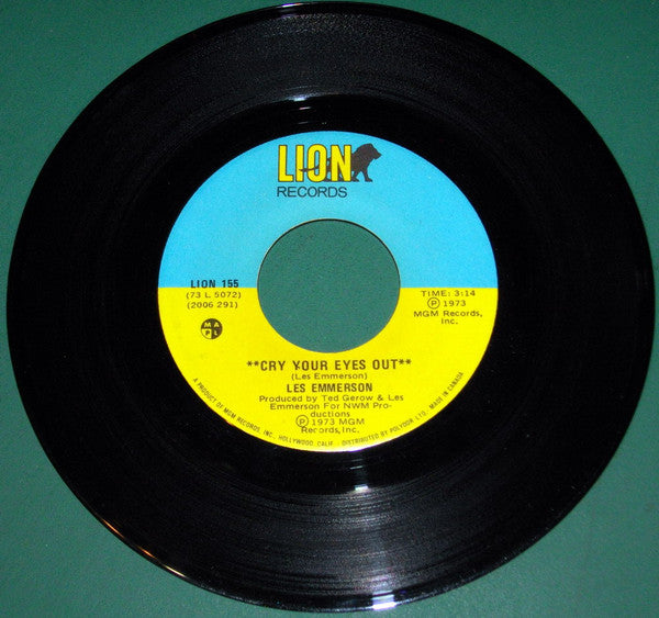 Les Emmerson : Cry Your Eyes Out (7")