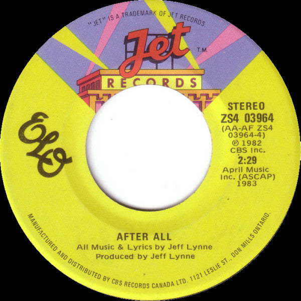 ELO* : Rock 'N' Roll Is King (7", Single)