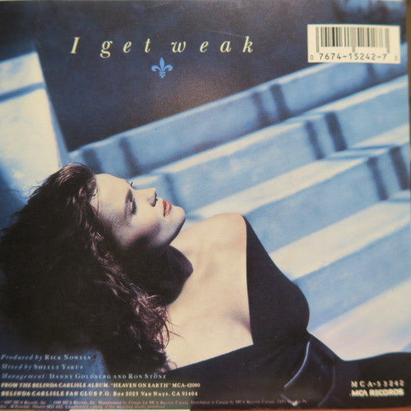 Belinda Carlisle : I Get Weak (7", Single)