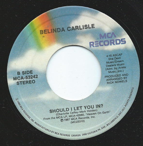 Belinda Carlisle : I Get Weak (7", Single)