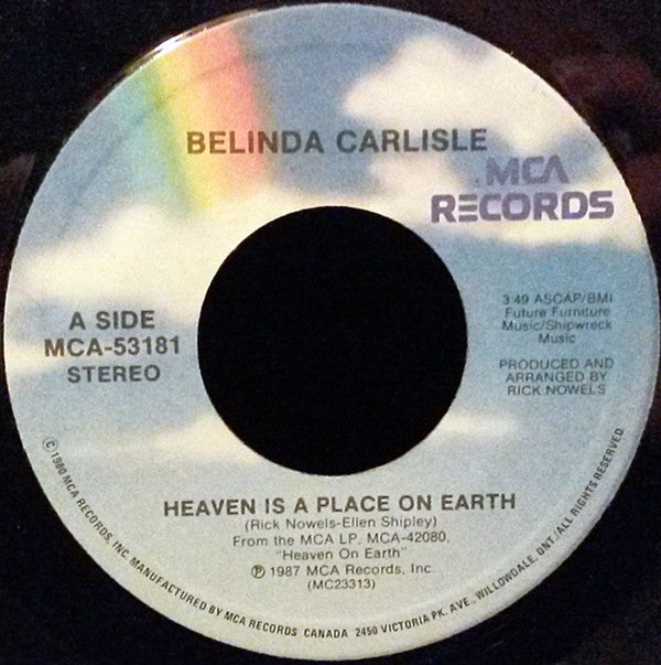 Belinda Carlisle : Heaven Is A Place On Earth (7", Single)