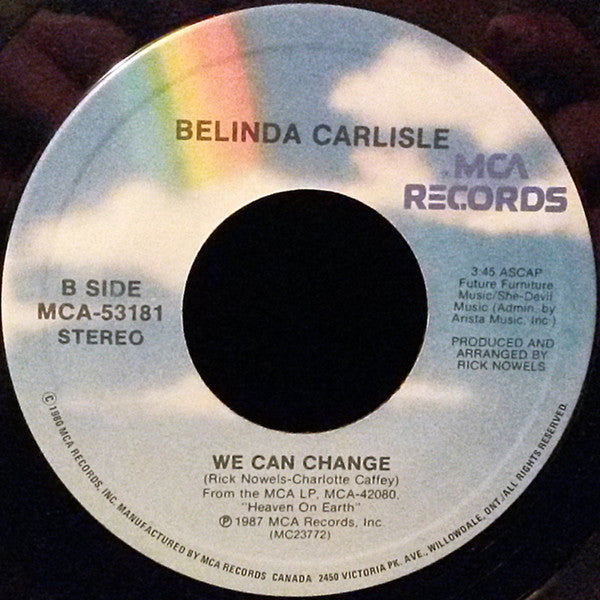 Belinda Carlisle : Heaven Is A Place On Earth (7", Single)