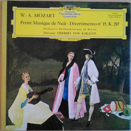 W.- A. Mozart*, Orchestre Philharmonique De Berlin* · Herbert von Karajan : Petite Musique De Nuit, Divertimento N° 15, KV 287 (LP, Album, Gat)