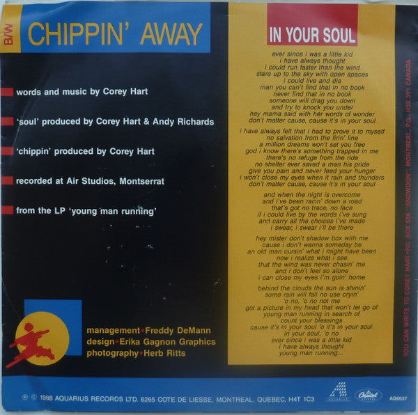 Corey Hart : In Your Soul (7", Single)