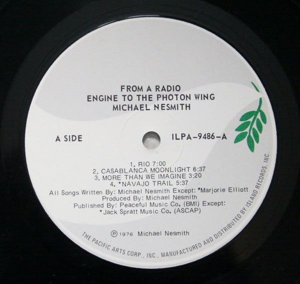 Michael Nesmith : From A Radio Engine To The Photon Wing (LP, Album)