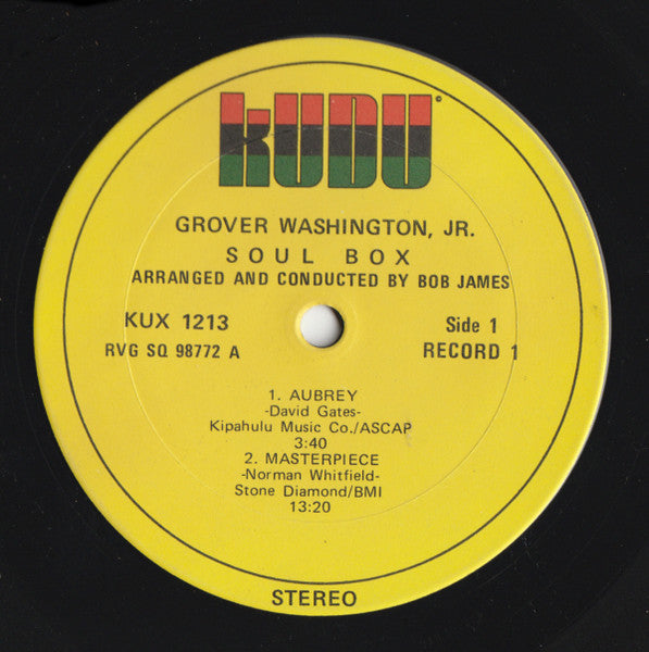 Grover Washington, Jr. : Soul Box (2xLP, Album, SQ  + Box)