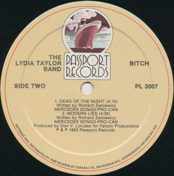 The Lydia Taylor Band : Bitch (LP, Album)