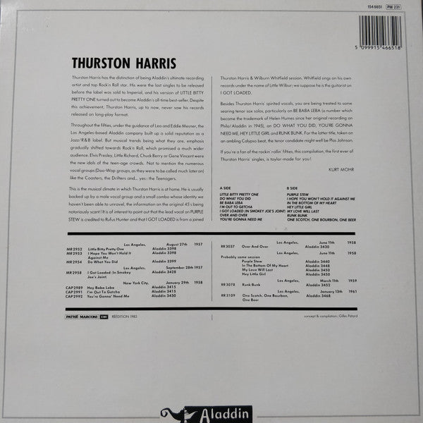 Thurston Harris : Little Bitty Pretty One (LP, Comp)