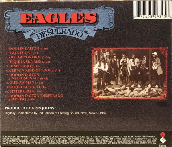 Eagles : Desperado (CD, Album, Club, RE, RM)