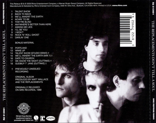 The Replacements : Don't Tell A Soul (CD, Album, RE, RM)