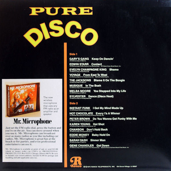 Various : Pure Disco (LP, Comp, P/Mixed)