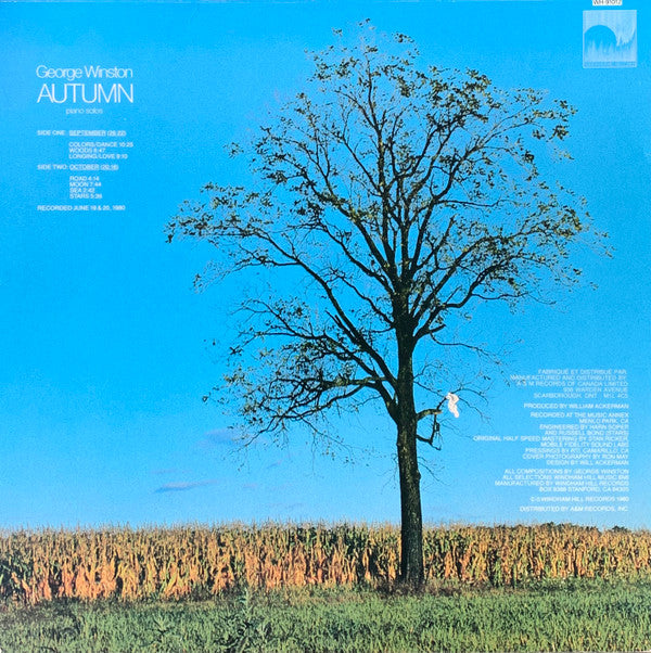 George Winston : Autumn (LP, Album, RE)