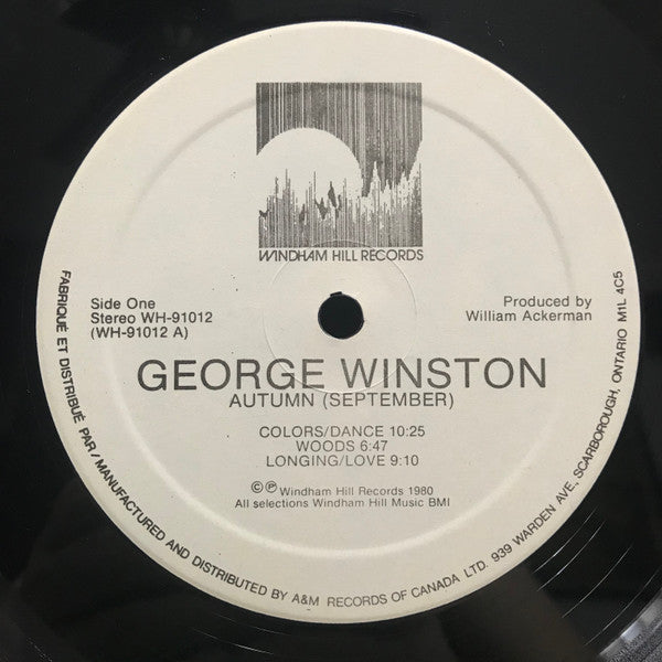 George Winston : Autumn (LP, Album, RE)