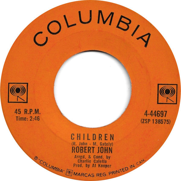 Robert John : Children / Thirteen Times (7", Single)