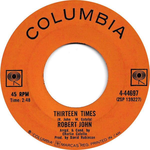 Robert John : Children / Thirteen Times (7", Single)