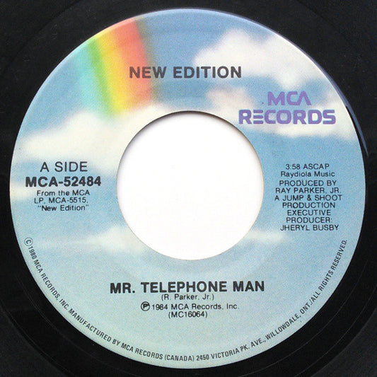 New Edition : Mr. Telephone Man (7", Single)