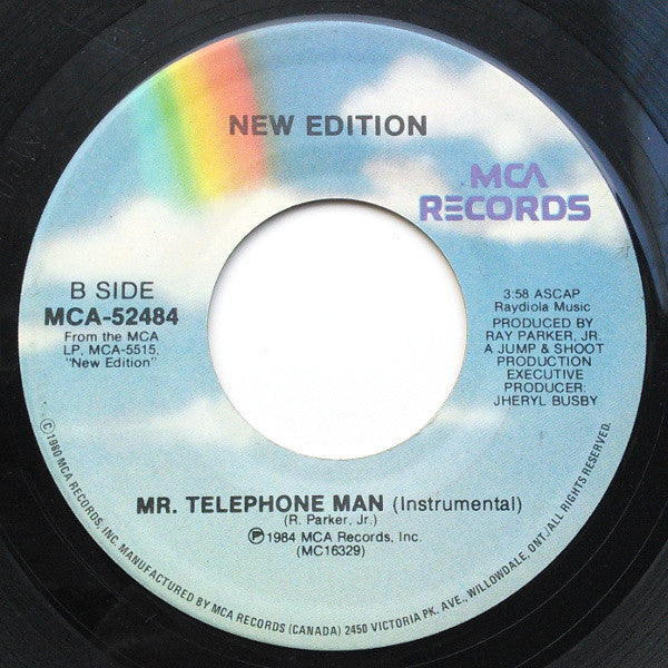 New Edition : Mr. Telephone Man (7", Single)