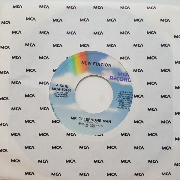 New Edition : Mr. Telephone Man (7", Single)