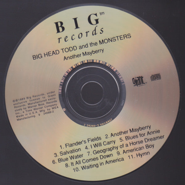 Big Head Todd And The Monsters : Another Mayberry (CD, Album, RE)