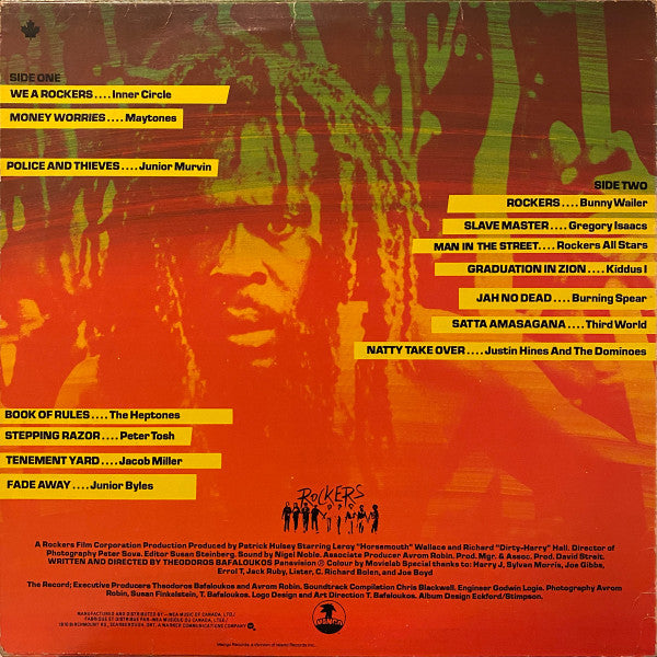 Various : Rockers (The Original Soundtrack From The Film) (LP, Comp)