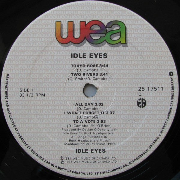 Idle Eyes : Idle Eyes (LP, Album)
