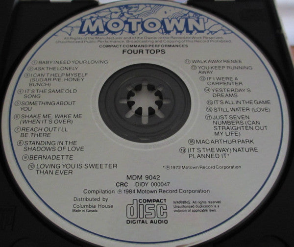 Four Tops : 19 Greatest Hits (CD, Comp, Club, RE)