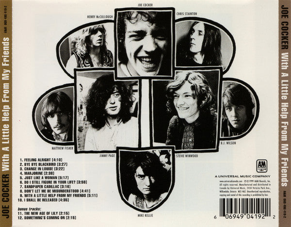 Joe Cocker : With A Little Help From My Friends (CD, Album, RE, RM)