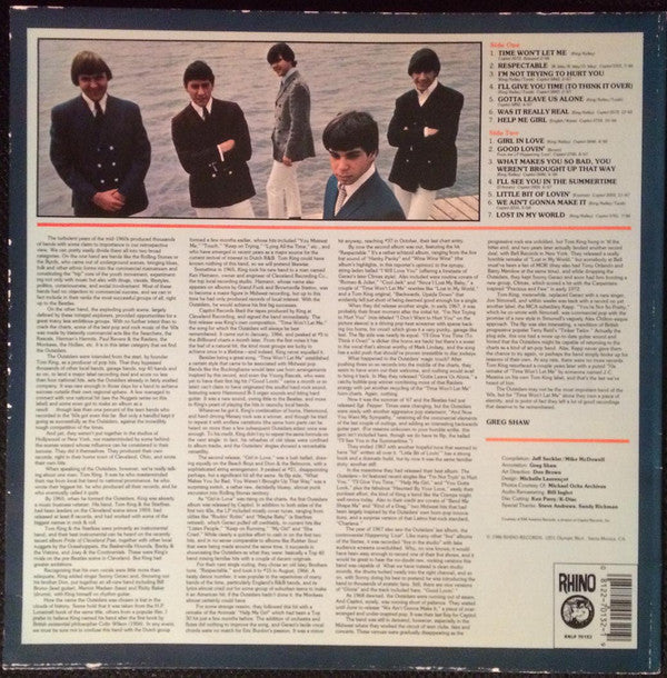 The Outsiders (4) : The Best Of The Outsiders (LP, Comp, Rai)