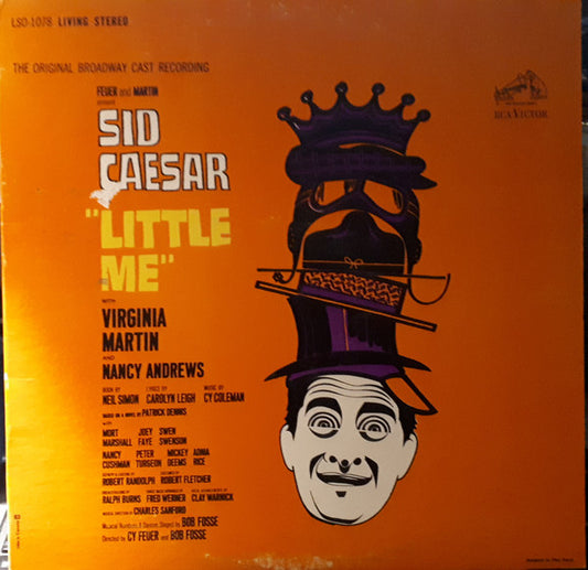 Sid Caesar With Virginia Martin And Nancy Andrews (2) : Little Me (The Original Broadway Cast Recording) (LP, Album)
