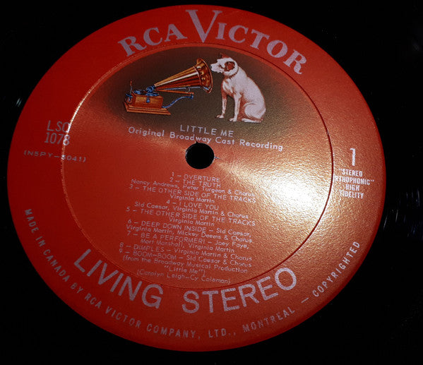 Sid Caesar With Virginia Martin And Nancy Andrews (2) : Little Me (The Original Broadway Cast Recording) (LP, Album)