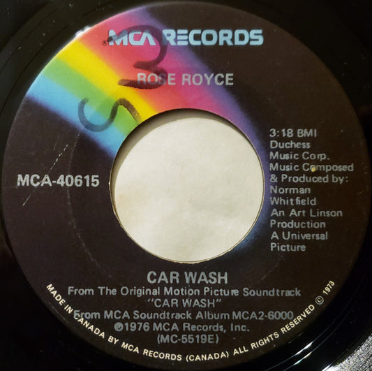 Rose Royce : Car Wash (7", Single)