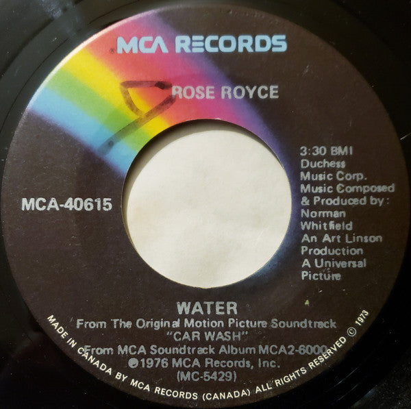 Rose Royce : Car Wash (7", Single)
