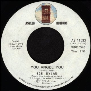 Bob Dylan : On A Night Like This / You Angel You (7", Single)