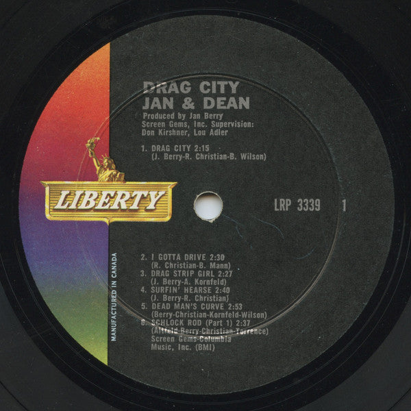 Jan & Dean : Drag City (LP, Album, Mono)