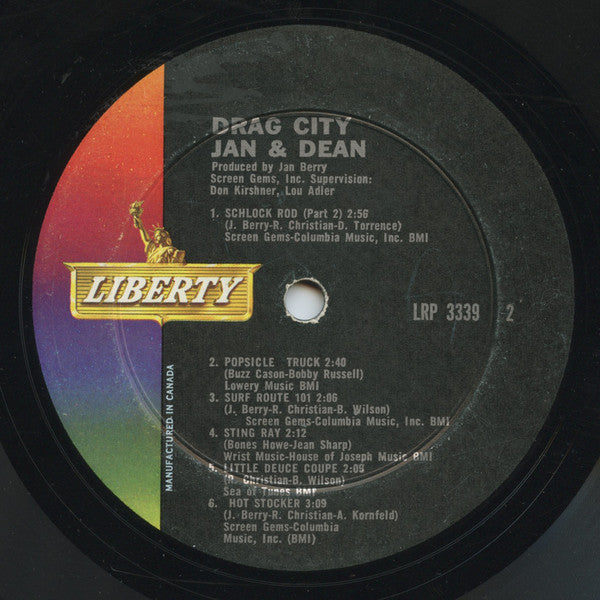 Jan & Dean : Drag City (LP, Album, Mono)