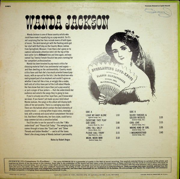 Wanda Jackson : Leave My Baby Alone (LP, Comp)